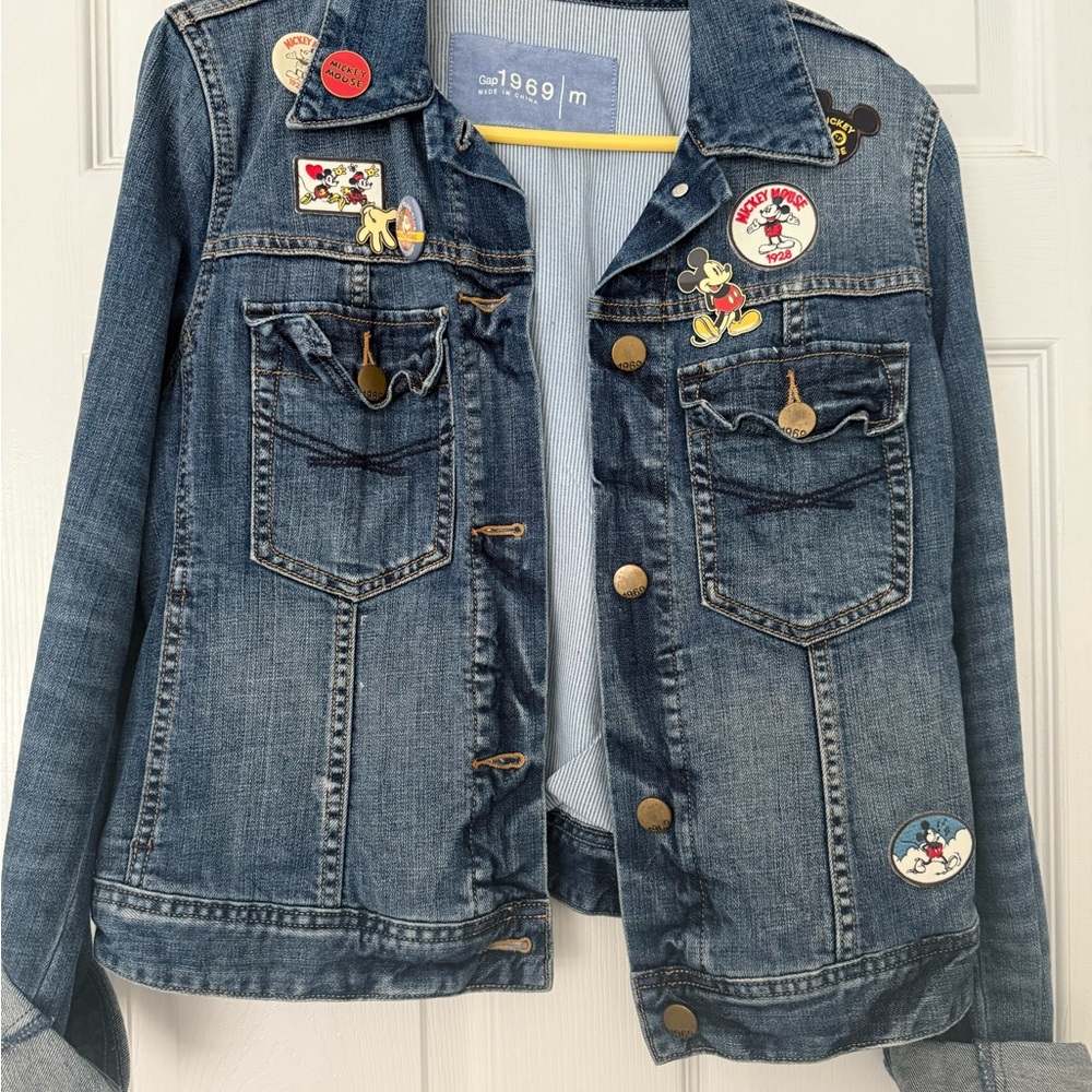 Fan-Made Mickey Mouse themed Jean Jacket (size M)